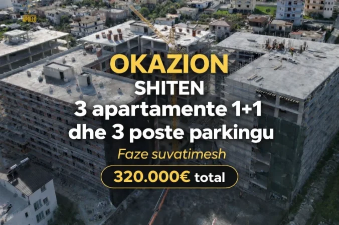 Tirane, shitet apartament 3+1 , 320.000 € (paskuqan)