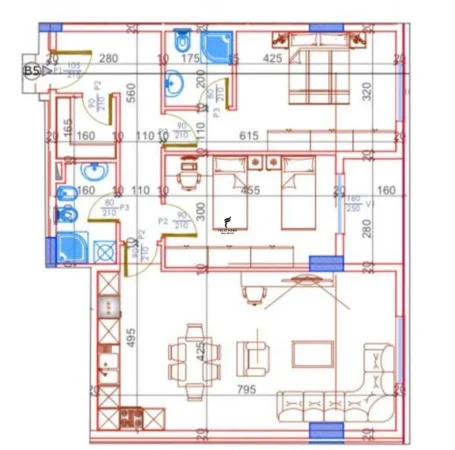 Tirane, shitet apartament 2+1 Kati 1, 113 m² 102.100 € (KAMEZ)
