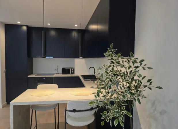 Tirane, jepet me qera apartament 1+1/ post parkimi Kati 0, 65 m² 800 € (Rezidenca Kodra e Diellit 1)