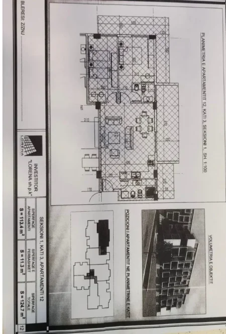 Tirane, shitet apartament 2+1 Kati 4, 125 m² 148.000 € (SHKOZE)