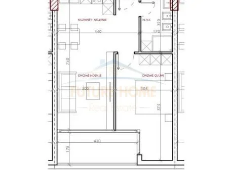 Tirane, shitet apartament 1+1 Kati 5, 76 m² 90.600 € 