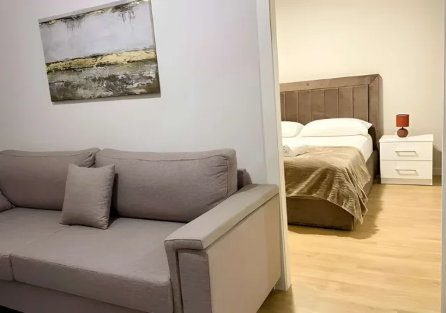 Tirane, jepet me qera apartament 1+1+Ballkon Kati 2, 50 m² 650 € (Rruga "Muhamet Gjollesha")