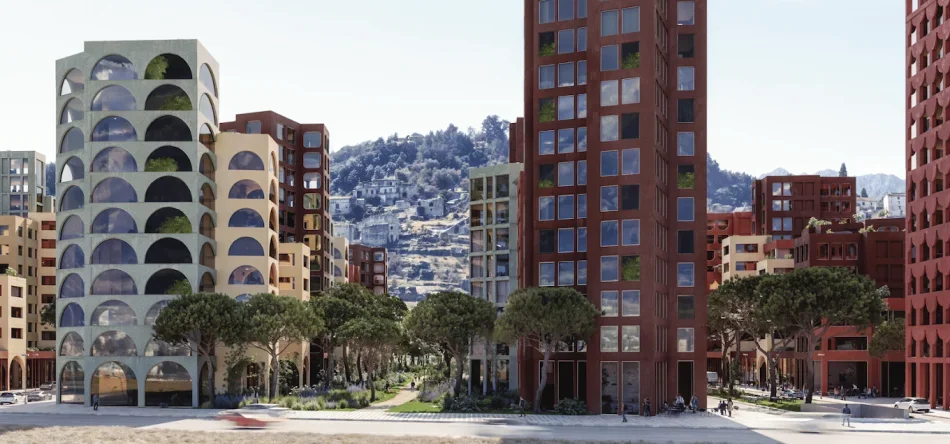 Tirane, shitet apartament 1+1 Kati 5, 62 m² (REZIDENCA RIVER PARK)  UNA67557