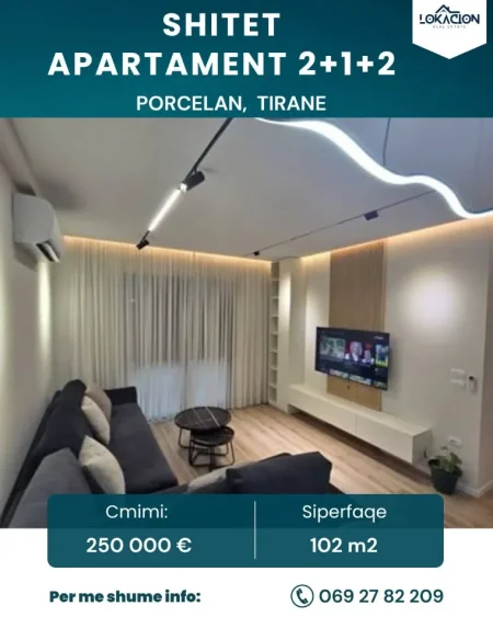 Tirane, shitet nga Pronari, pa-komision apartament 2+1+Aneks+Ballkon Kati 4, 104 m² 250.000 € (rruga xhanfize keko)
