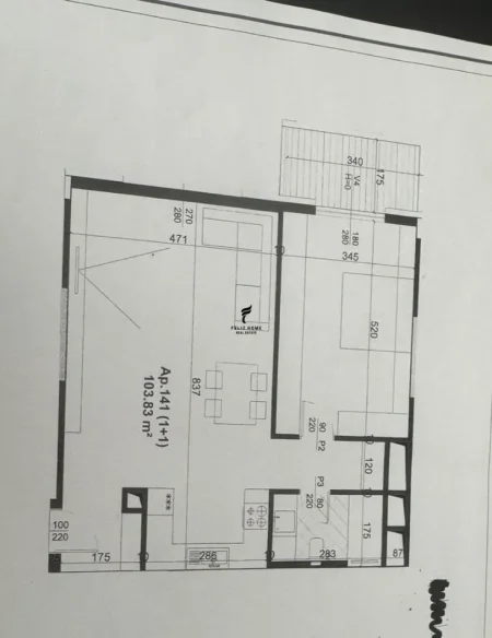 Tirane, shitet apartament 1+1 Kati 19, 103 m² 175.000 € (ZOGU I ZI)