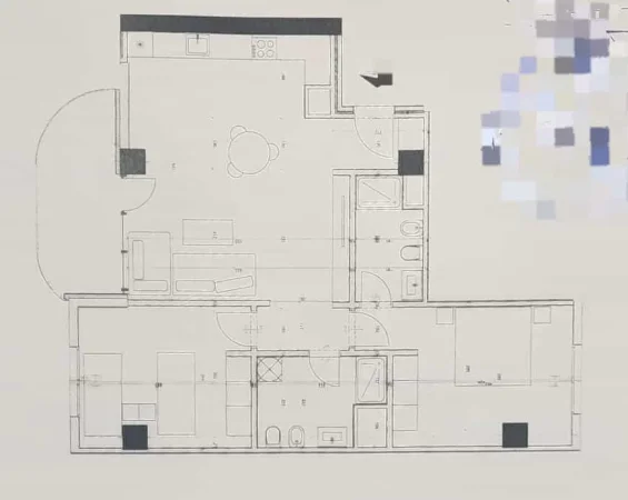 Tirane, shes apartament 2+1 Kati 6, 114 m² 126.000 € (Rruga Sokrat Miho)