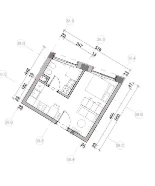 Shqiperi, shitet apartament Kati 6, 30 m² 75.000 € (ali demi)
