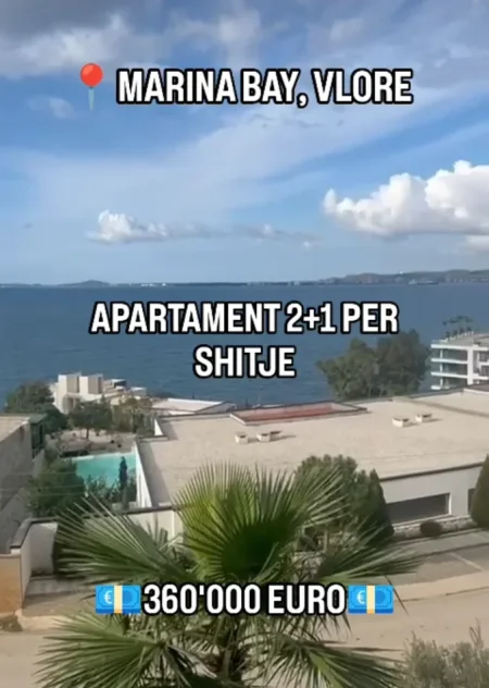 Vlore, shitet apartament 2+1+Ballkon Kati 1, 103 m² 360.000 € (MARINA BAY, VLORE)