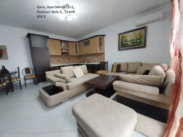 Tirane, jepet me qera apartament 1+1 Kati 3, 100 m² 400 € (Astir)