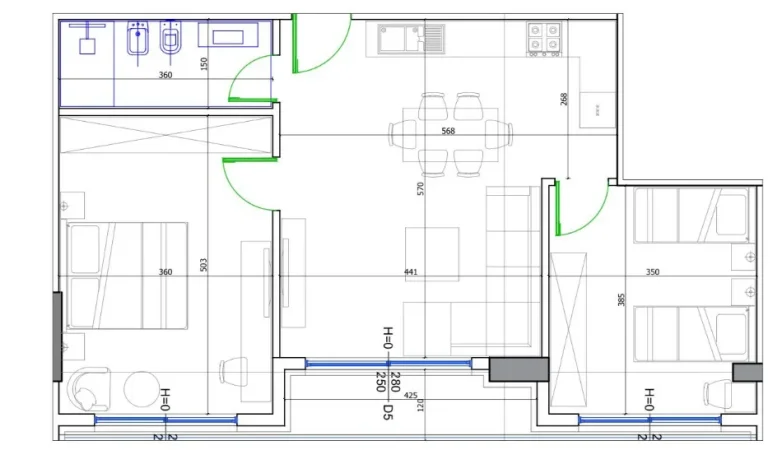Durres, shitet apartament 1+1 , 95 m² (Golem, Kompleksi Liburna)