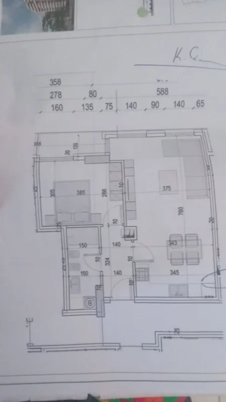 Tirane, shitet apartament 1+1 Kati 3, 70 m² 170.000 € (Rruga e Kavajes)