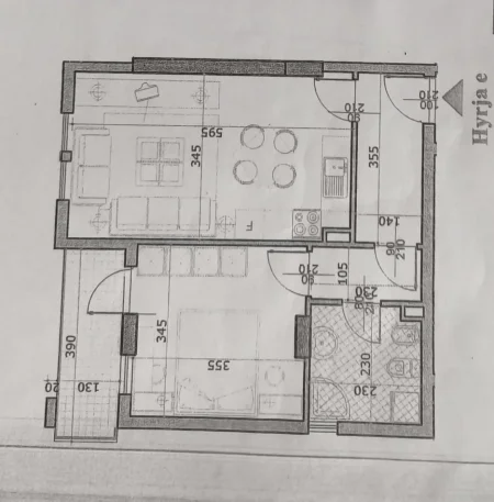 Tirane, shitet apartament 1+1 Kati 6, 66 m² 105.000 € (ASTIR)