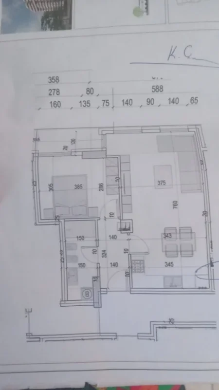 Tirane, shitet apartament 1+1 Kati 3, 71 m² 170.000 €
