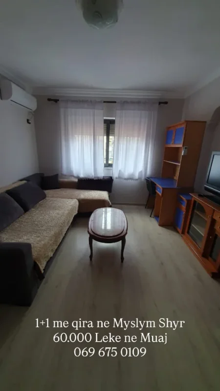 Tirane, jap me qera apartament 1+1 Kati 5, 60 m² 600 € (Prane Karburant Kastrati)