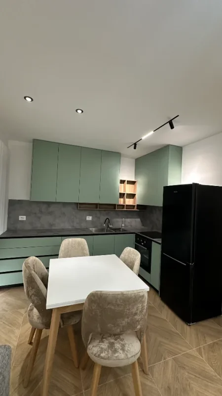 Tirane, jepet me qera apartament 1+1 Kati 1, 65 m² 650 € (Oasis rezidence)