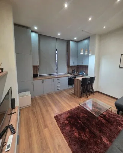 Tirane, jepet me qera apartament 1+1 Kati 1, 62 m² 600 € (9 katshet , rruga e barrikadave)