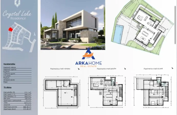 Tirane, shitet apartament 2 Katshe Kati 2, 507 m² 1.540.723 € 