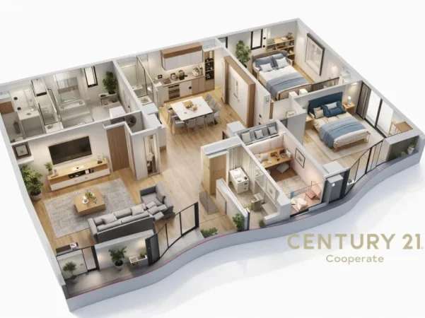 Tirane, shes apartament+verande | Penthouse 3+1+Aneks+Ballkon Kati 8, 221 m² (TIRANA ROCK)