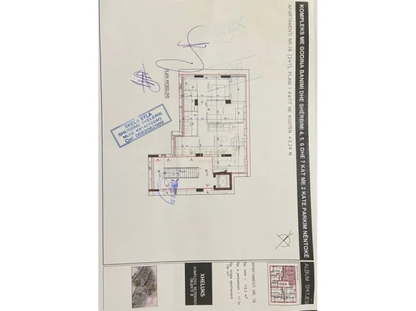 Tirane, shes apartament 2+1+Aneks+Ballkon Kati 3, 130 m² 214.500 € (Xibraku)