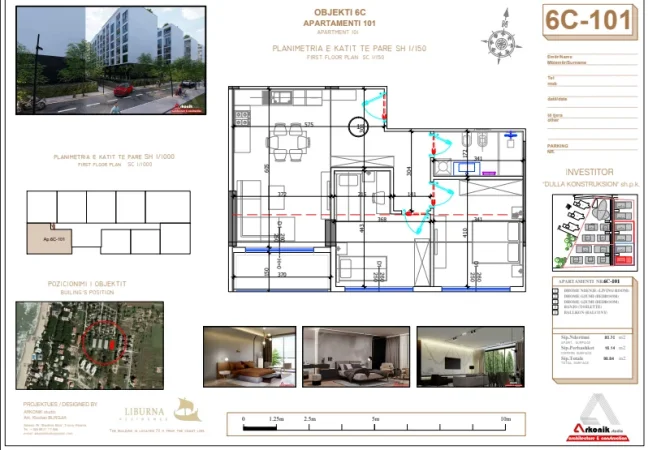 Mali Robit, shitet apartament 2+1+Aneks Kati 1, 97 m² 116.208 € (Mali i Robit, Golem)