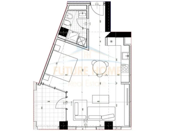 Tirane, shitet apartament 1+1 Kati 6, 64 m² 84.000 € (Unaza e re)
