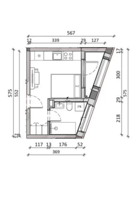 Tirane, shitet garsonier Kati 6, 31 m² 63.000 € (ALI DEMI)