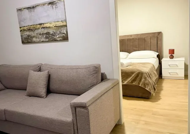 Tirane, jepet me qera apartament 1+1 Kati 2, 50 m² 650 € (RING CENTER)