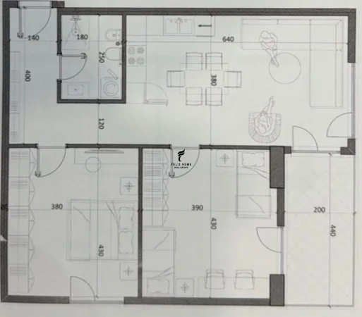 Tirane, shitet apartament 2+1 Kati 2, 98 m² 85.000 € (KAMEZ)