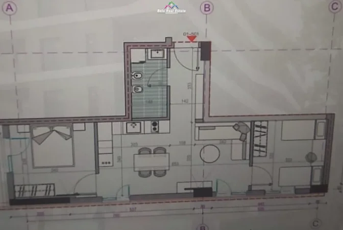 Tirane, shes apartament 2+1 , 83 m² 108.628 € (rruga e dibres)