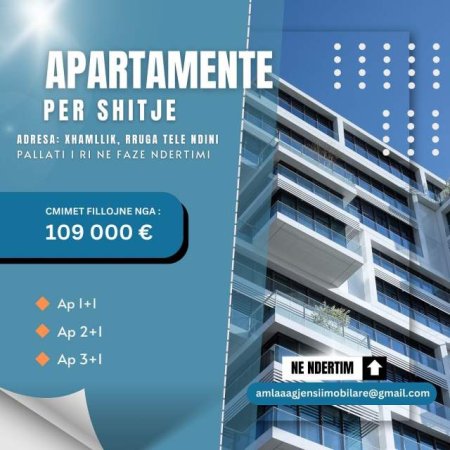 Tirane, shitet apartament 1+1+BLK Kati 5, 69 m² 109.000 Euro (Tele Ndini Xhamllik)