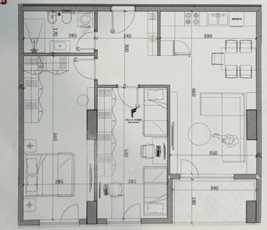 Tirane, shitet apartament 2+1 Kati 2, 96 m² 83.000 € (KAMEZ)