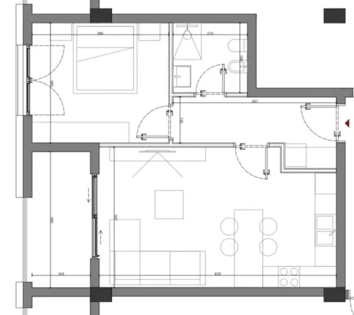 Vlore, shitet apartament 1+1 Kati 1, 74 m² 198.531 € (Palase)