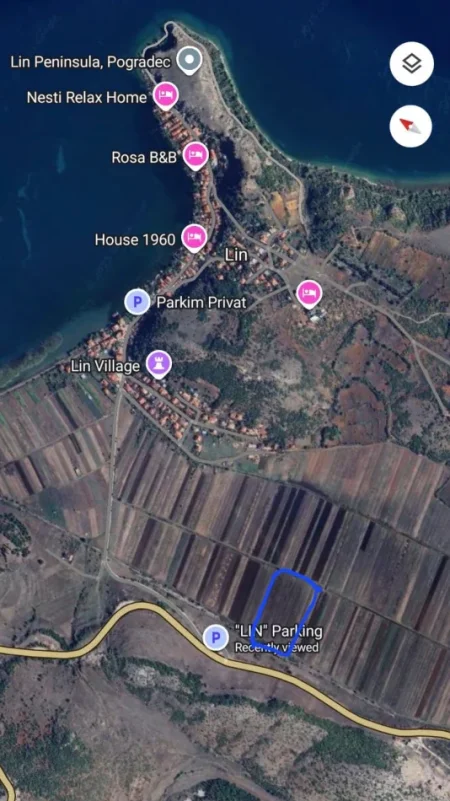 Pogradec, shitet toke , 1.100 m²