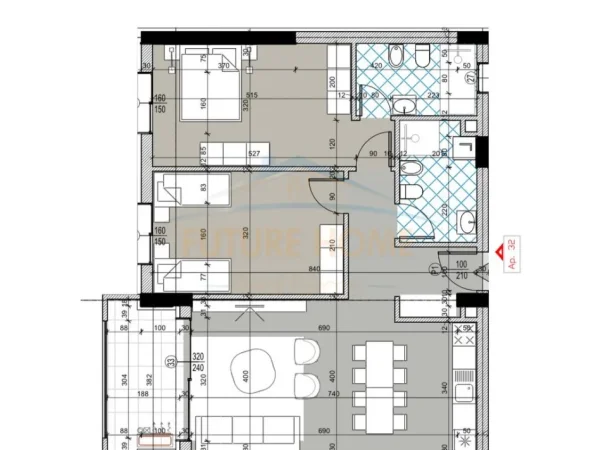 Tirane, shitet apartament 2+1 Kati 5, 120 m² 262.900 € (ZOO Rezidence, Kopshti Botanik)
