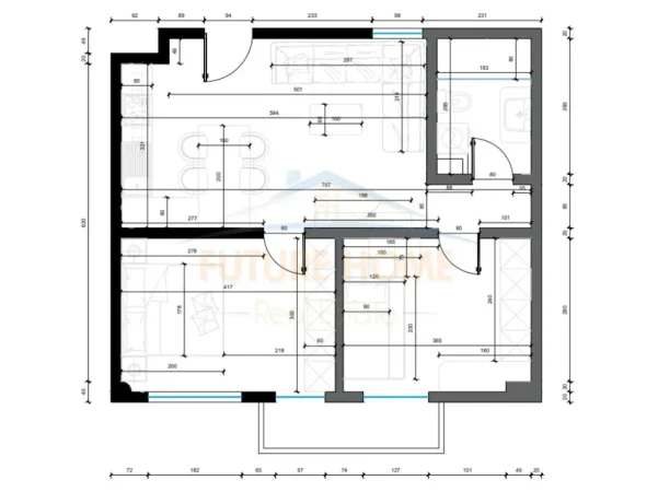 Tirane, shitet apartament 2+1 Kati 5, 66 m² 162.500 € (Rruga Irfan Tomini)