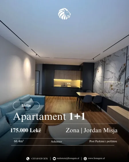 Tirane, shes apartament 1+1 , 66 m² 17.500.000 € 