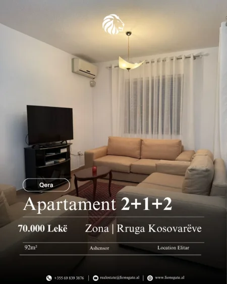 Tirane, jap me qera 2+1 Kati 2, 92 m² 700 € 