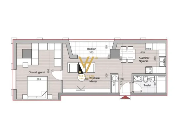 Tirane, shitet apartament 1+1+Ballkon Kati 8, 88 m² 203.000 € (HORA VERTIKALE, MUHAMET GJOLLESHA)