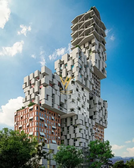Tirane, shitet apartament 1+1+Ballkon Kati 14, 101 m² 232.000 € (HORA VERTIKALE, MUHAMET GJOLLESHA)