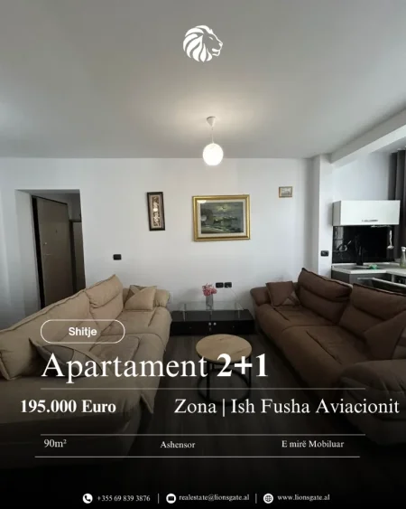 Tirane, shes 2+1 , 90 m² 195.000 € 