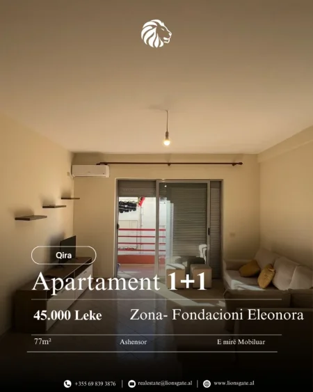 Tirane, jap me qera apartament 1+1 , 77 m² 450 € 