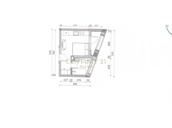 Shqiperi, shitet garsonier 1+1 Kati 6, 31 m² 65.000 € 