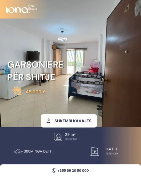 Golem, shitet garsonier 1+1 Kati 1, 29 m² 48.000 € 