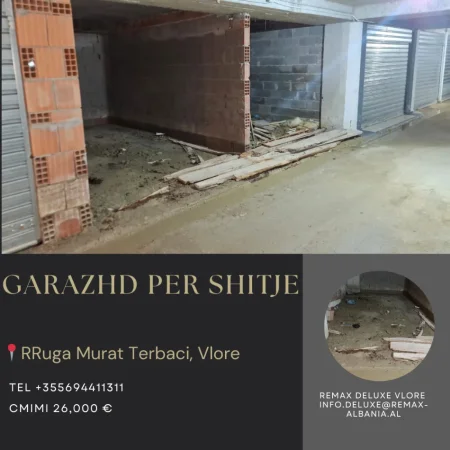 Vlore - Lungomare, shitet garazh | post parkimi Kati -1, 16 m² (Rruga Murat Terbaci, Vlore)