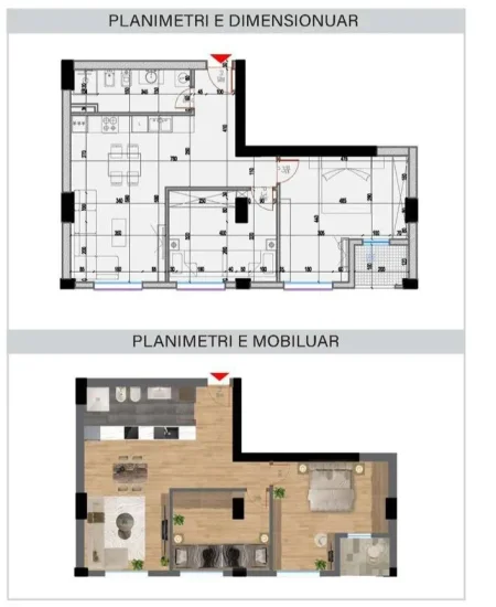 Tirane, shitet apartament 2+1 Kati 2, 94 m² 274.000 € (KOMUNA E PARISIT)