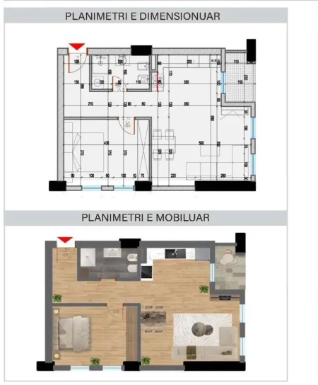 Tirane, shitet apartament 1+1 Kati 3, 74 m² 217.000 € (KOMUNA E PARISIT)