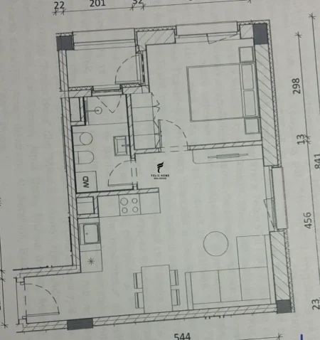 Tirane, shitet apartament 1+1 Kati 6, 60 m² 99.000 € (ALI DEMI)