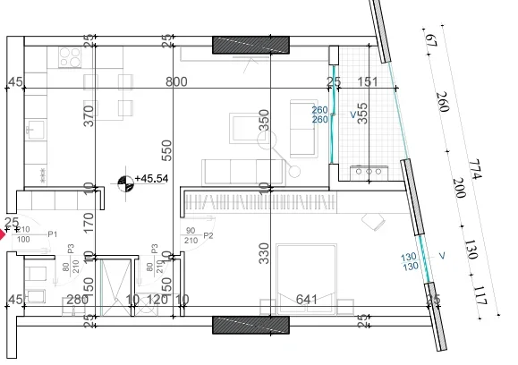 Tirane, shitet apartament 1+1+Aneks+Ballkon Kati 13, 98 m² 176.346 € (Rruga Gjergj Legisi)