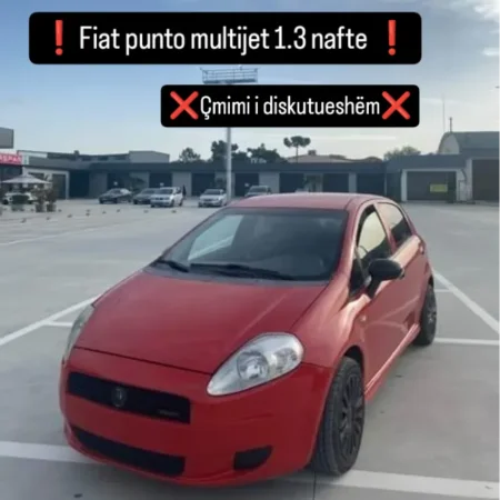 Fier, shes makine Fiat punto multijet 1.3 nafte Nafte, e kuqe manuale Kondicioner 2.400 €