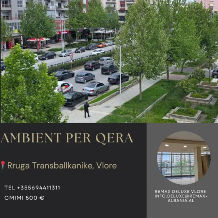 Vlore, jepet me qera dyqan Kati 4, 107 m² 500 € (Rruga Gjergj Kastrioti (Transballkanike), Vlorë)